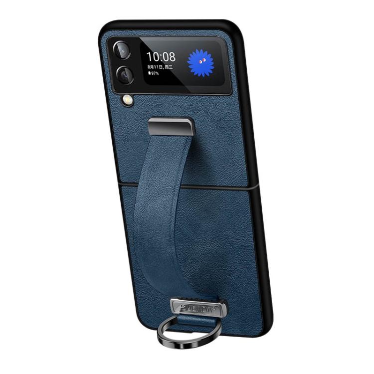 For Samsung Galaxy Z Flip3 SULADA Cool Series PC + Leather Texture Skin Feel Shockproof Phone Case(Blue)
For Samsung Galaxy Z Flip3 SULADA Cool Series PC + Leather Texture Skin Feel Shockproof Phone Case(Blue)