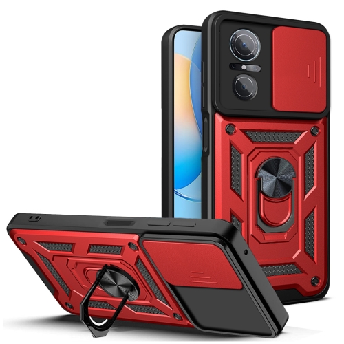 

For Huawei nova 9 SE Sliding Camera Cover TPU + PC Phone Case(Red)