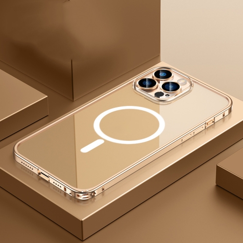 Transparent MagSafe Magnetic Phone Case with Lens Film For iPhone 12 Pro(Gold)
Transparent MagSafe Magnetic Phone Case with Lens Film For iPhone 12 Pro(Gold)
