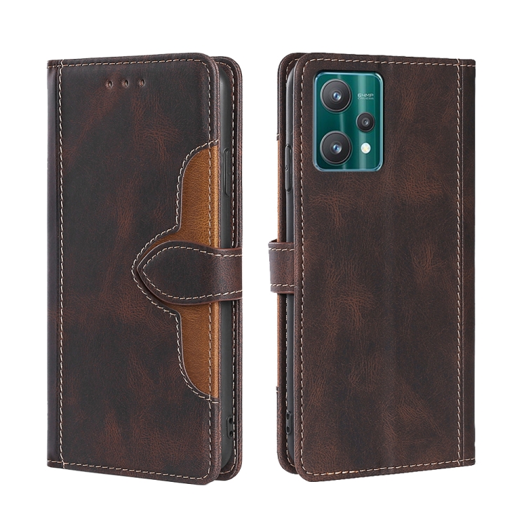 For OPPO Realme 9 Pro Stitching Skin Feel Magnetic Buckle Horizontal Flip PU Leather Case(Brown)
For OPPO Realme 9 Pro Stitching Skin Feel Magnetic Buckle Horizontal Flip PU Leather Case(Brown)
