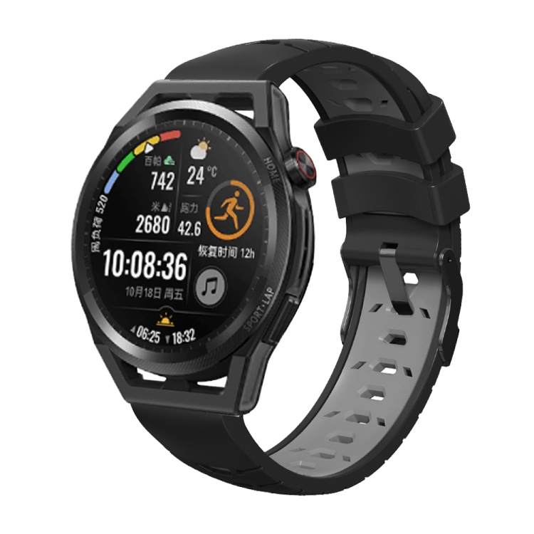 For Samsung Galaxy Watch Active Trapezoidal Three-row Hole Silicone Watch Band(Black Grey)
For Samsung Galaxy Watch Active Trapezoidal Three-row Hole Silicone Watch Band(Black Grey)
