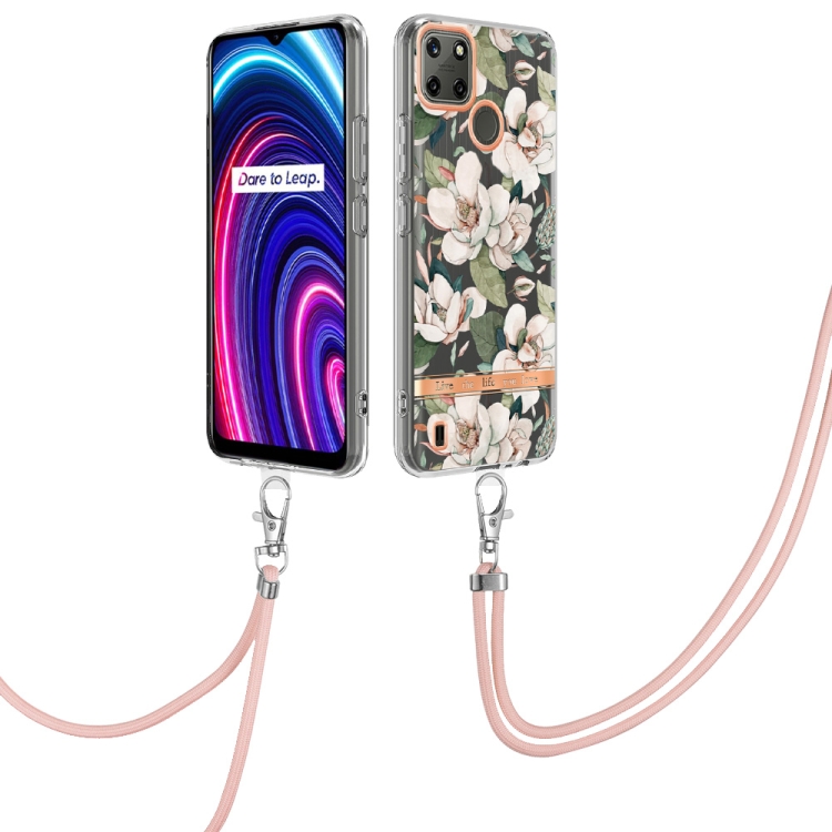 For OPPO Realme C21Y Flowers Series TPU Phone Case with Lanyard(Green Gardenia)
For OPPO Realme C21Y Flowers Series TPU Phone Case with Lanyard(Green Gardenia)