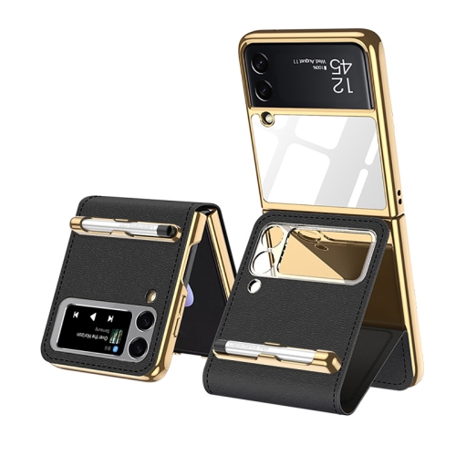 For Samsung Galaxy Z Flip3 5G GKK Phone Folding Beauty Bag Leather Case With Capacity Pen(Cool Black)
For Samsung Galaxy Z Flip3 5G GKK Phone Folding Beauty Bag Leather Case With Capacity Pen(Cool Black)