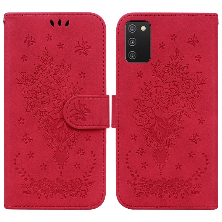 For Samsung Galaxy A03s EU Version Butterfly Rose Embossed Leather Phone Case(Red)
For Samsung Galaxy A03s EU Version Butterfly Rose Embossed Leather Phone Case(Red)