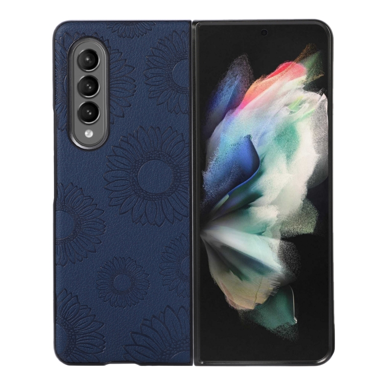 For Samsung Galaxy Z Fold4 Sunflower Pattern PU+TPU+PC Shockproof Phone Case(Blue)
For Samsung Galaxy Z Fold4 Sunflower Pattern PU+TPU+PC Shockproof Phone Case(Blue)