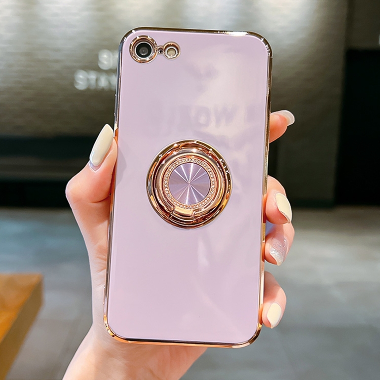 6D Electroplating Silicone Diamond Ring Holder Phone Case For iPhone SE 2022 / 2020 / 8 / 7(Purple)
6D Electroplating Silicone Diamond Ring Holder Phone Case For iPhone SE 2022 / 2020 / 8 / 7(Purple)