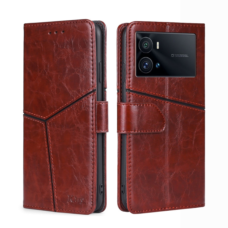 For vivo iQOO 9 Pro 5G Geometric Stitching Horizontal Flip Leather Phone Case(Dark Brown)
For vivo iQOO 9 Pro 5G Geometric Stitching Horizontal Flip Leather Phone Case(Dark Brown)