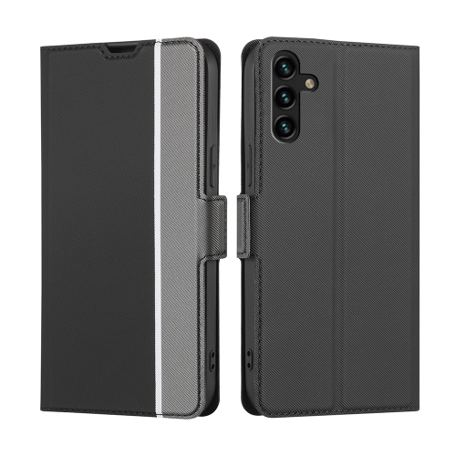 For Samsung Galaxy A13 5G Twill Texture Side Button Leather Phone Case(Black)
For Samsung Galaxy A13 5G Twill Texture Side Button Leather Phone Case(Black)