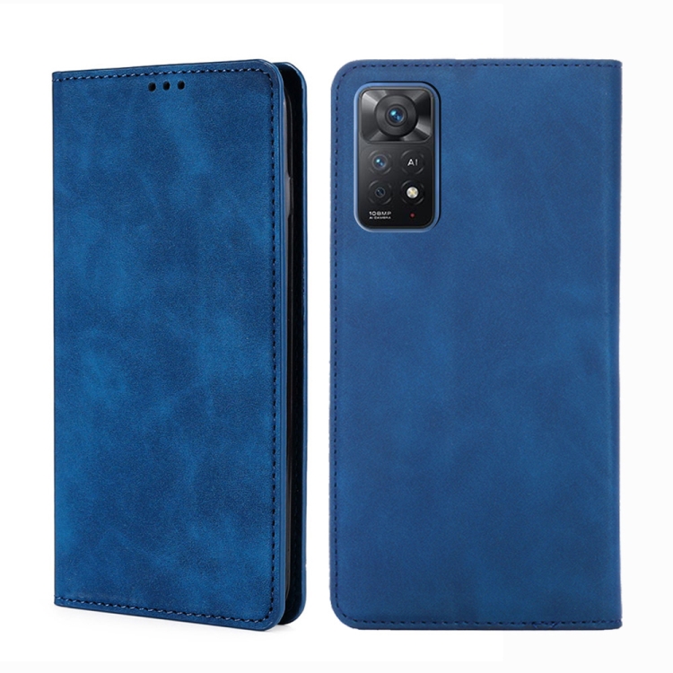 For Xiaomi Redmi Note 11 Pro 4G/5G Global Skin Feel Magnetic Flip Leather Phone Case(Blue)
For Xiaomi Redmi Note 11 Pro 4G/5G Global Skin Feel Magnetic Flip Leather Phone Case(Blue)