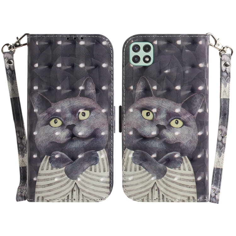 For Samsung Galaxy A22 5G 3D Colored Horizontal Flip Leather Phone Case(Hug Cat)
For Samsung Galaxy A22 5G 3D Colored Horizontal Flip Leather Phone Case(Hug Cat)