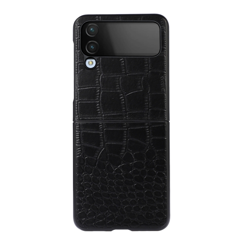 For Samsung Galaxy Z Flip4 Crocodile Top Layer Cowhide Leather Phone Case(Black)
For Samsung Galaxy Z Flip4 Crocodile Top Layer Cowhide Leather Phone Case(Black)