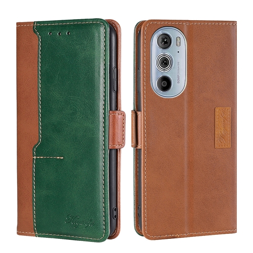 For Motorola Moto Edge+ 2022/Edge 30 Pro Contrast Color Side Buckle Leather Phone Case(Light Brown + Green)
For Motorola Moto Edge+ 2022/Edge 30 Pro Contrast Color Side Buckle Leather Phone Case(Light Brown + Green)