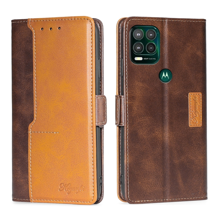 For Motorola Moto G Stylus 2022 Contrast Color Side Buckle Leather Phone Case(Dark Brown + Gold)
For Motorola Moto G Stylus 2022 Contrast Color Side Buckle Leather Phone Case(Dark Brown + Gold)