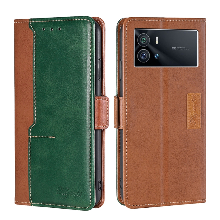 For vivo iQOO 9 5G Contrast Color Side Buckle Leather Phone Case(Light Brown + Green)
For vivo iQOO 9 5G Contrast Color Side Buckle Leather Phone Case(Light Brown + Green)