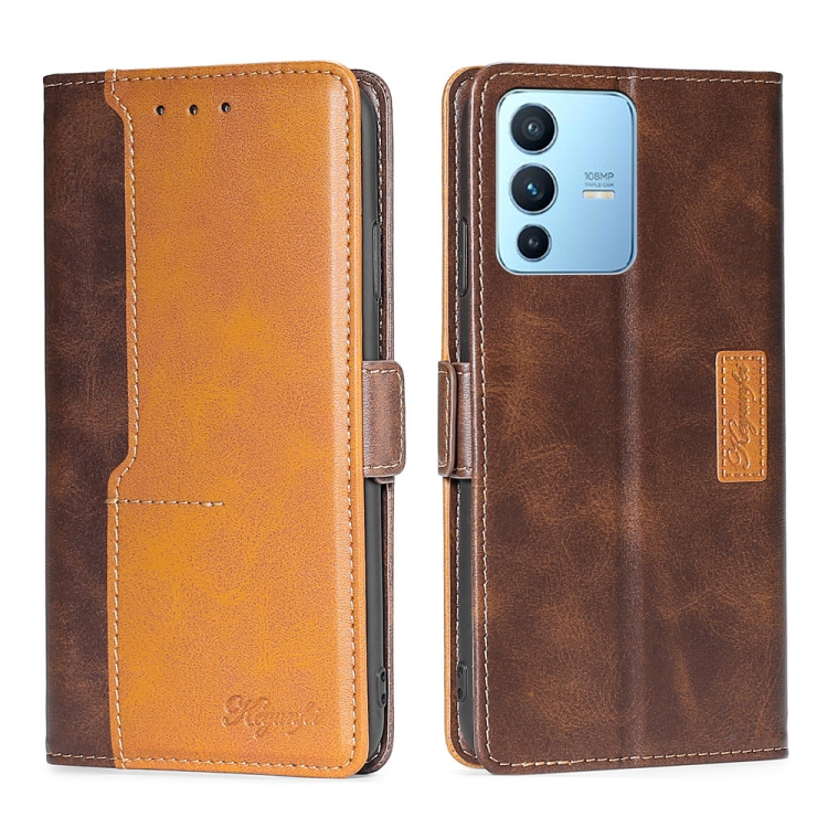 For vivo S12 Pro 5G/V23 Pro Contrast Color Side Buckle Leather Phone Case(Dark Brown + Gold)
For vivo S12 Pro 5G/V23 Pro Contrast Color Side Buckle Leather Phone Case(Dark Brown + Gold)