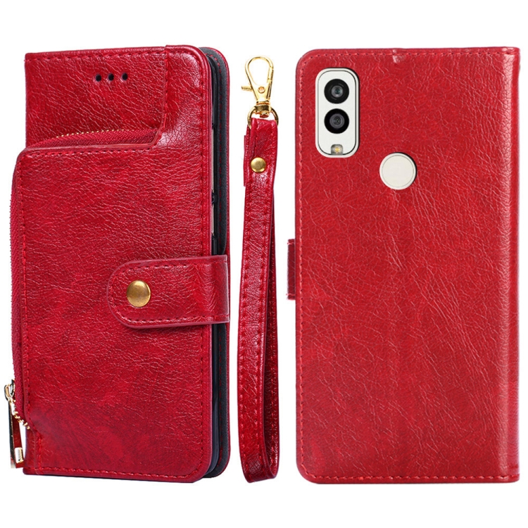 For Kyocera Android One S9 Zipper Bag Leather Phone Case(Red)
For Kyocera Android One S9 Zipper Bag Leather Phone Case(Red)