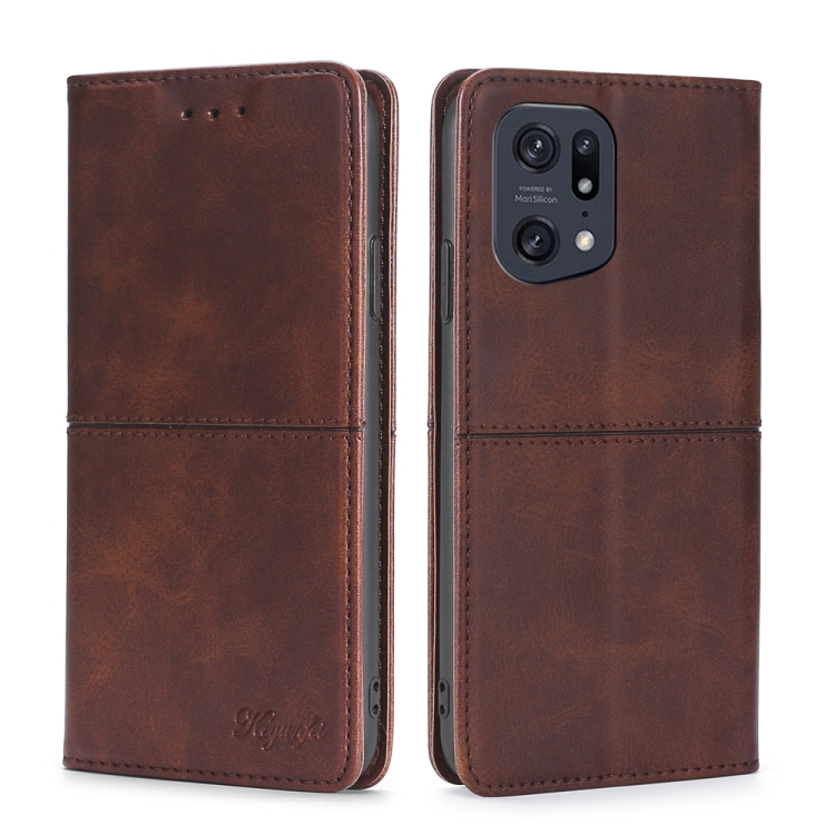 For OPPO Find X5 Pro Cow Texture Magnetic Horizontal Flip Leather Phone Case(Dark Brown)
For OPPO Find X5 Pro Cow Texture Magnetic Horizontal Flip Leather Phone Case(Dark Brown)