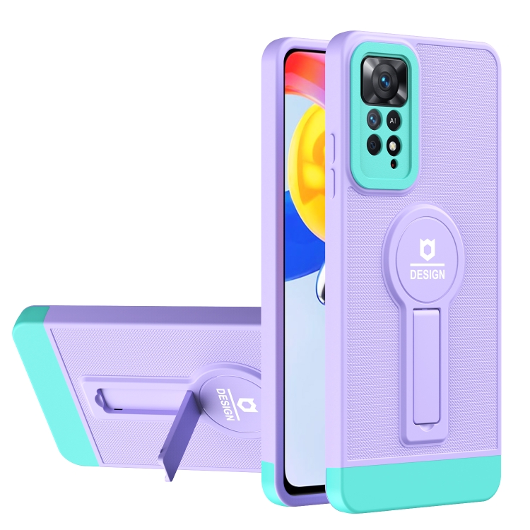 For Xiaomi Redmi Note 11 4G 2022 / Note 11S Small Tail Holder TPU+PC Phone Case(Purple+Light Green)
For Xiaomi Redmi Note 11 4G 2022 / Note 11S Small Tail Holder TPU+PC Phone Case(Purple+Light Green)