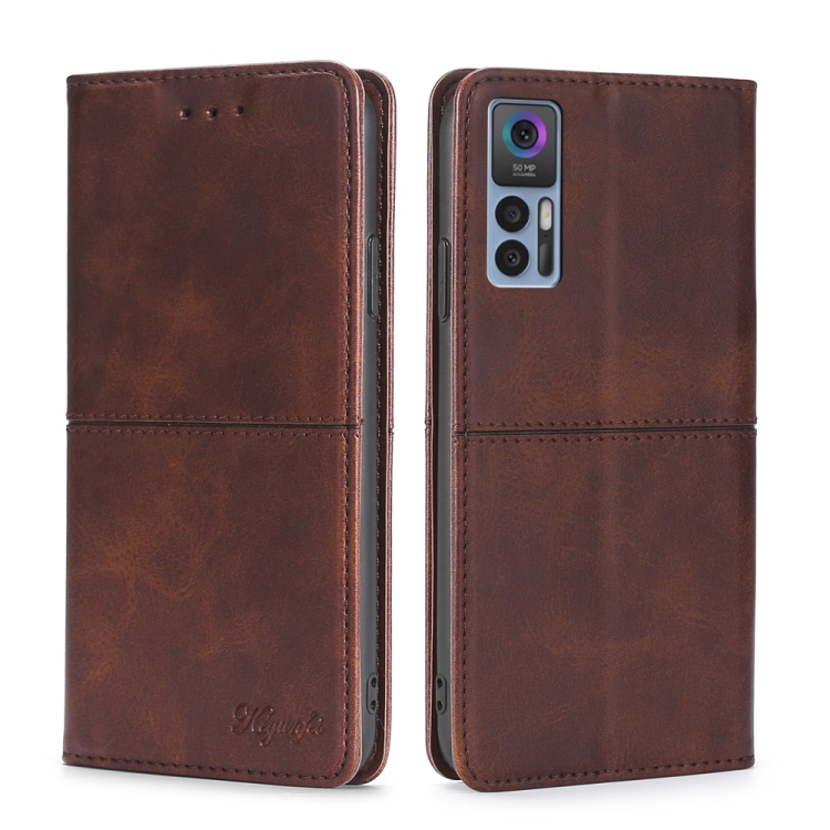 For TCL 30 5G/30+ 5G Cow Texture Magnetic Horizontal Flip Leather Phone Case(Dark Brown)
For TCL 30 5G/30+ 5G Cow Texture Magnetic Horizontal Flip Leather Phone Case(Dark Brown)