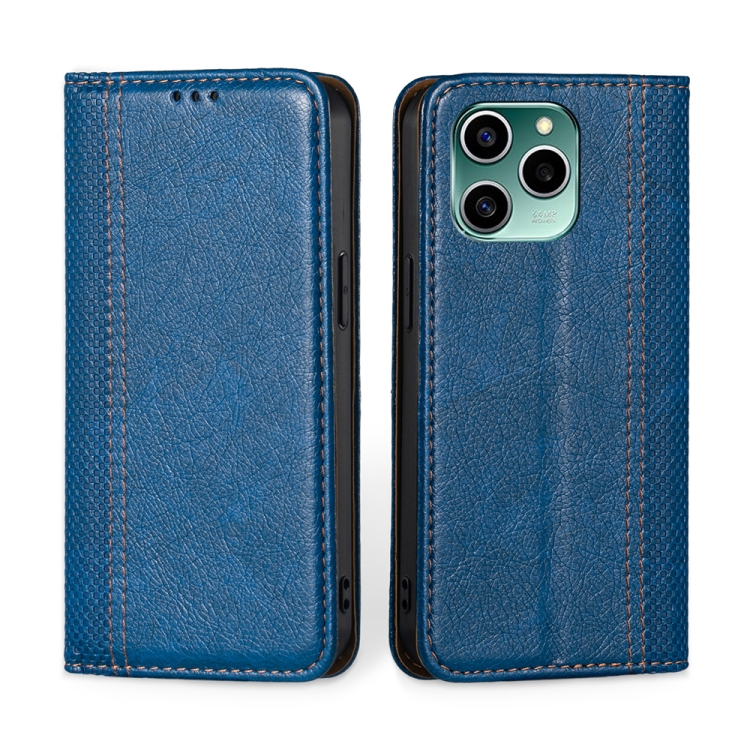 For Honor 60 SE Grid Texture Magnetic Flip Leather Phone Case(Blue)
For Honor 60 SE Grid Texture Magnetic Flip Leather Phone Case(Blue)