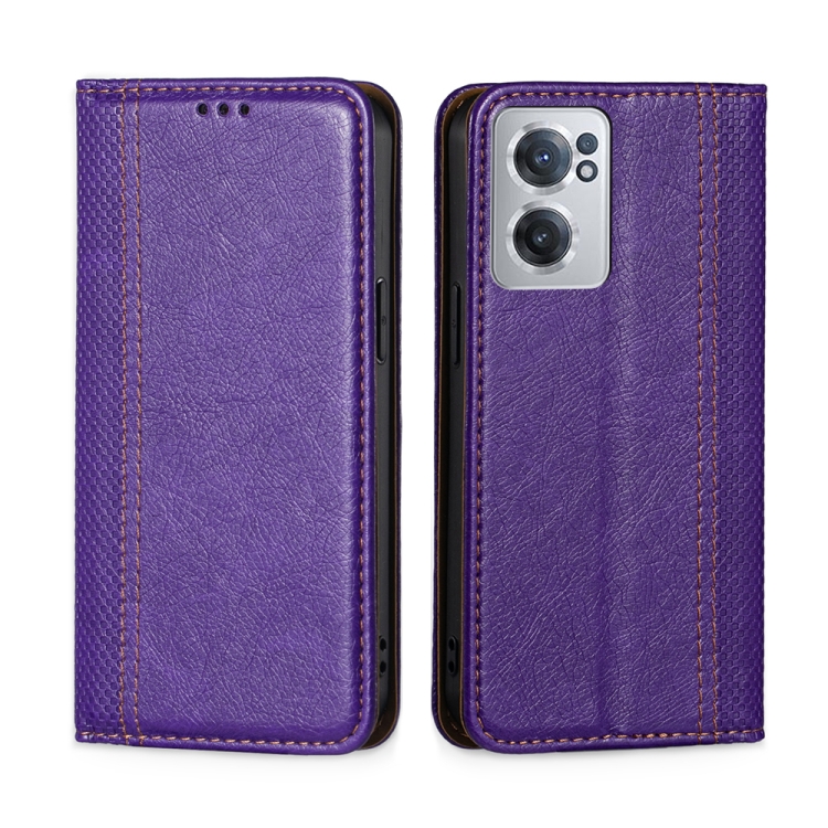 For OnePlus Nord CE 2 5G Grid Texture Magnetic Flip Leather Phone Case(Purple)
For OnePlus Nord CE 2 5G Grid Texture Magnetic Flip Leather Phone Case(Purple)