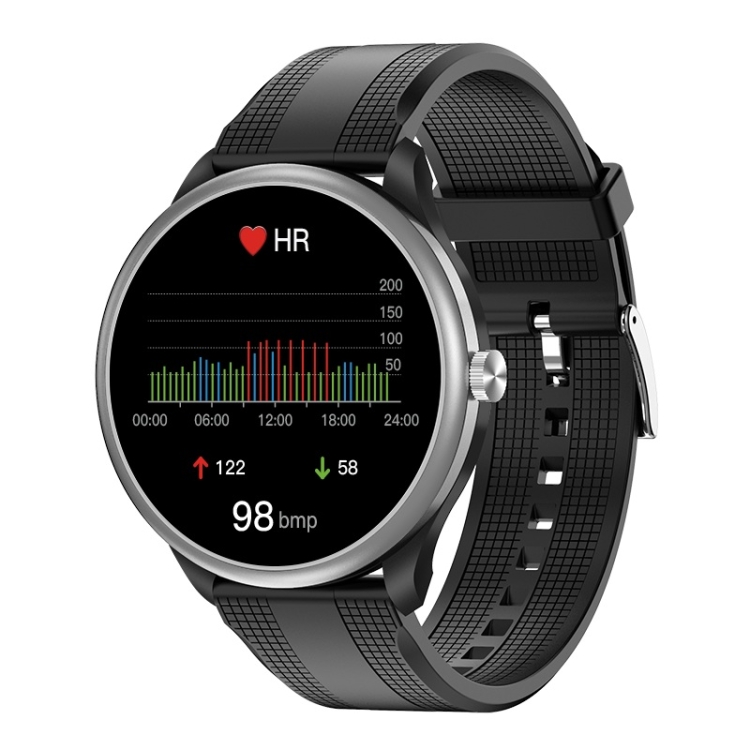 M3 1.28 inch TFT Color Screen Smart Watch, Support Bluetooth Calling/Body Temperature Monitoring, Style:Black Silicone Strap(Silver)
M3 1.28 inch TFT Color Screen Smart Watch, Support Bluetooth Calling/Body Temperature Monitoring, Style:Black Silicone Strap(Silver)