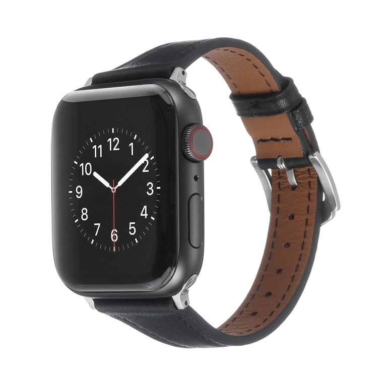 Genuine Leather Watch Band For Apple Watch Series 7 41mm / 6&SE&5&4 40mm / 3&2&1 38mm(Black)
Genuine Leather Watch Band For Apple Watch Series 7 41mm / 6&SE&5&4 40mm / 3&2&1 38mm(Black)