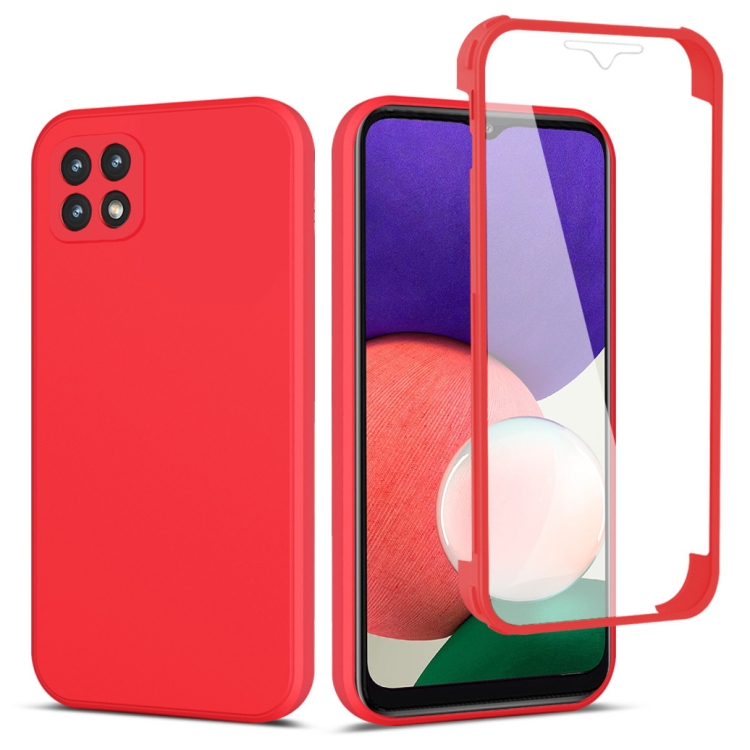 For Samsung Galaxy A22 5G Imitation Liquid Silicone 360 Full Body Phone Case(Red)
For Samsung Galaxy A22 5G Imitation Liquid Silicone 360 Full Body Phone Case(Red)