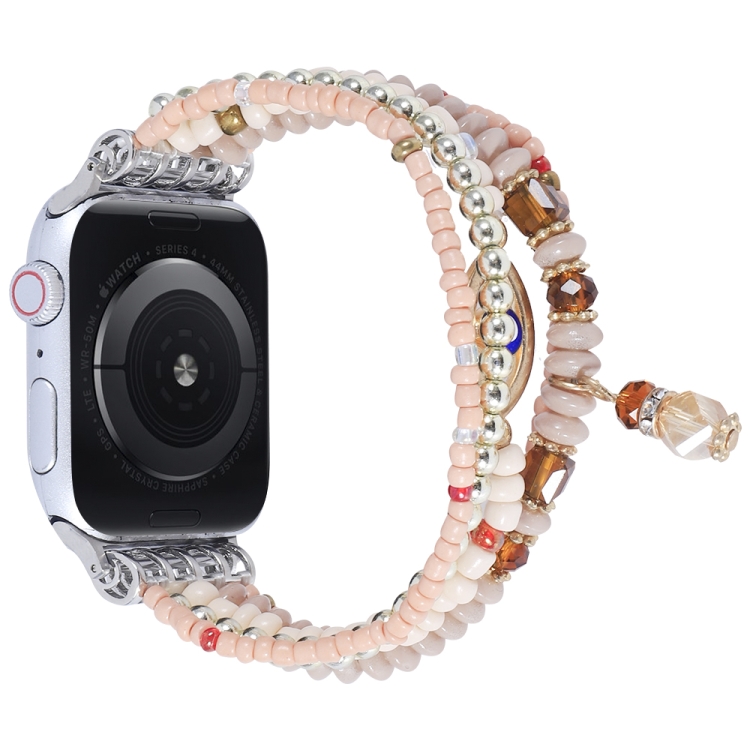 Eye Bead Chain Watch Band For Apple Watch Series 8&7 41mm / SE 2&6&SE&5&4 40mm / 3&2&1 38mm(Pink)
Eye Bead Chain Watch Band For Apple Watch Series 8&7 41mm / SE 2&6&SE&5&4 40mm / 3&2&1 38mm(Pink)