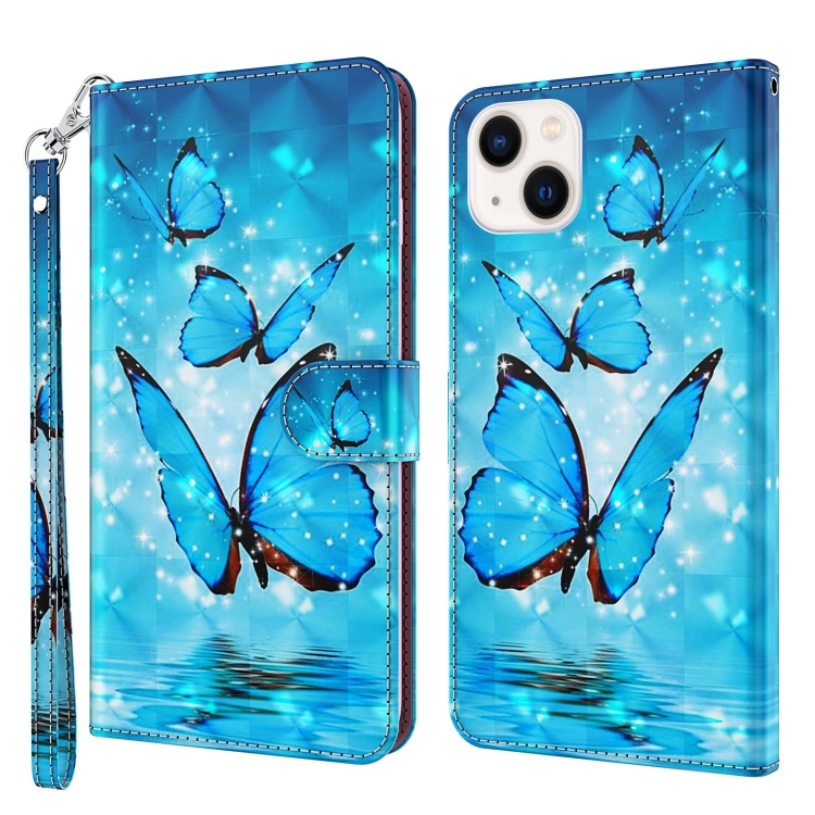 For iPhone 14 Plus 3D Painting Pattern Flip Leather Phone Case (Three Butterflies)
For iPhone 14 Plus 3D Painting Pattern Flip Leather Phone Case (Three Butterflies)