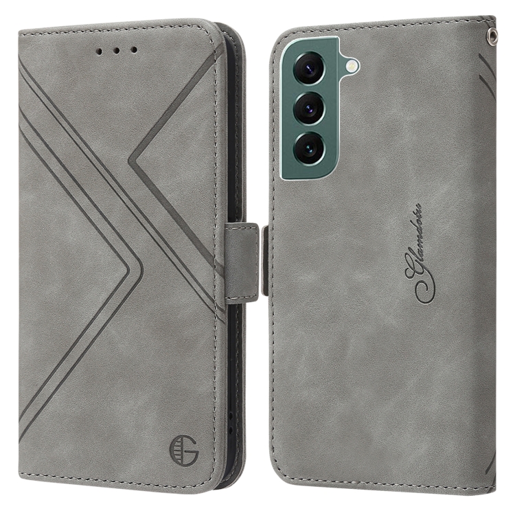 For Samsung Galaxy S22 Plus 5G RFID Geometric Line Flip Leather Phone Case(Grey)
For Samsung Galaxy S22 Plus 5G RFID Geometric Line Flip Leather Phone Case(Grey)