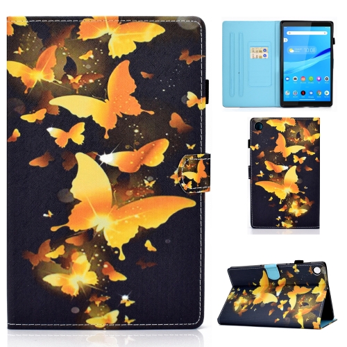 For Lenovo Tab M10 3rd Gen Colored Drawing Stitching Smart Leather Tablet Case(Golden Butterfly)
For Lenovo Tab M10 3rd Gen Colored Drawing Stitching Smart Leather Tablet Case(Golden Butterfly)