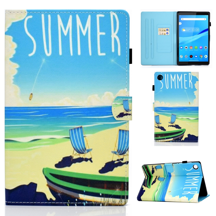 For Lenovo Tab M10 3rd Gen Colored Drawing Stitching Smart Leather Tablet Case(Beach)
For Lenovo Tab M10 3rd Gen Colored Drawing Stitching Smart Leather Tablet Case(Beach)