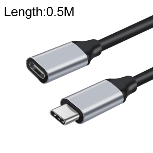 

50cm 10Gbps USB-C / Type-C Male to Female Charging Data Transmission Extension Cable
