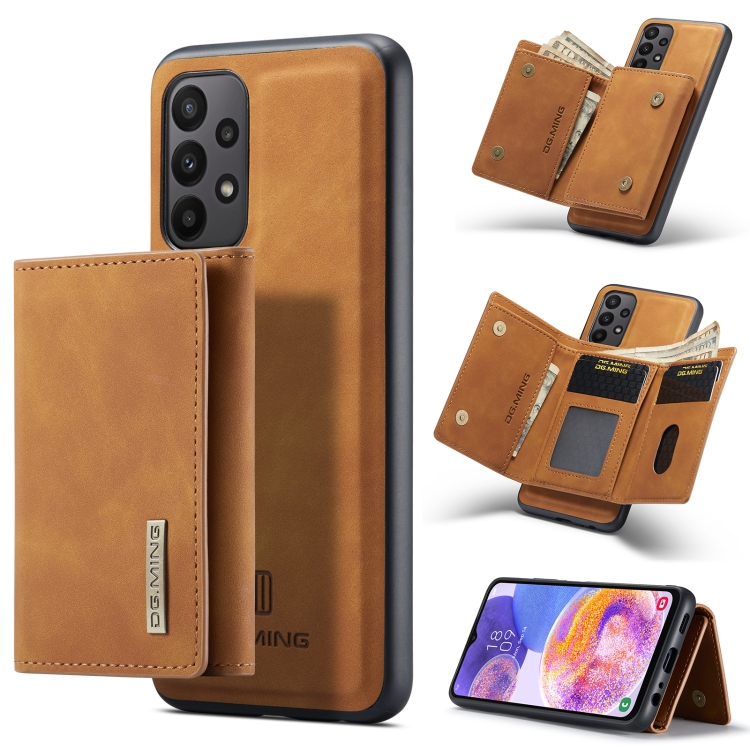 For Samsung Galaxy A23 5G DG.MING M1 Series 3-Fold Multi Card Wallet + Magnetic Phone Case(Brown)
For Samsung Galaxy A23 5G DG.MING M1 Series 3-Fold Multi Card Wallet + Magnetic Phone Case(Brown)