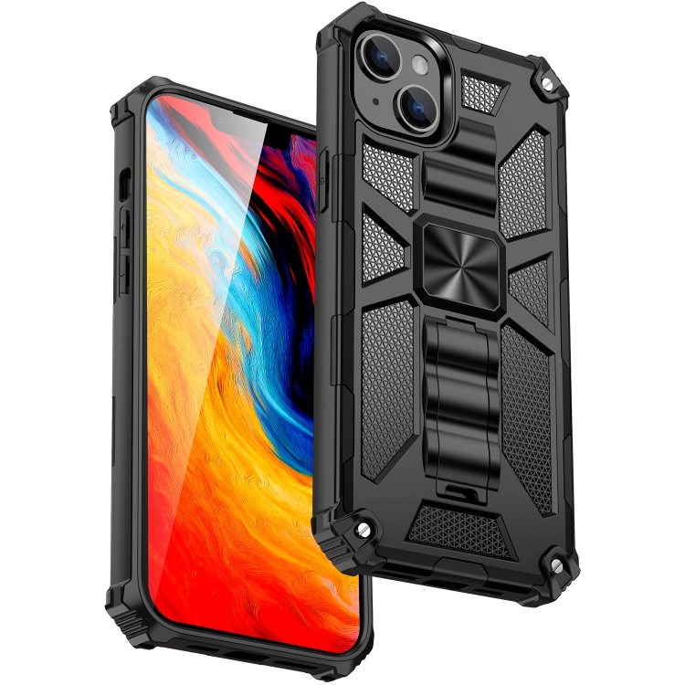 Armor Shockproof TPU + PC Magnetic Protective Phone Case with Holder For iPhone 14(Black)
Armor Shockproof TPU + PC Magnetic Protective Phone Case with Holder For iPhone 14(Black)