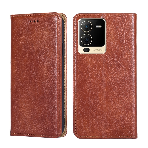 For vivo S15 5G Gloss Oil Solid Color Magnetic Leather Phone Case(Brown)
For vivo S15 5G Gloss Oil Solid Color Magnetic Leather Phone Case(Brown)