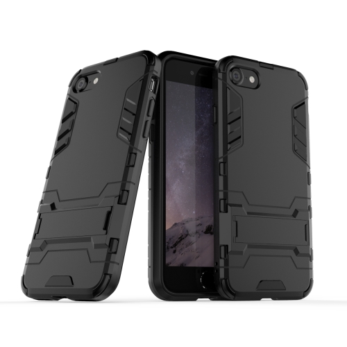 For iPhone SE 2022 / SE 2020 PC + TPU Shockproof Protective Case with Holder(Black)
For iPhone SE 2022 / SE 2020 PC + TPU Shockproof Protective Case with Holder(Black)
