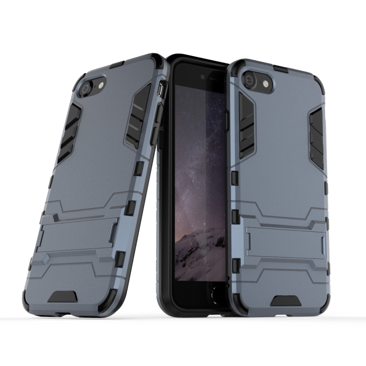 For iPhone SE 2022 / SE 2020 PC + TPU Shockproof Protective Case with Holder(Navy)
For iPhone SE 2022 / SE 2020 PC + TPU Shockproof Protective Case with Holder(Navy)