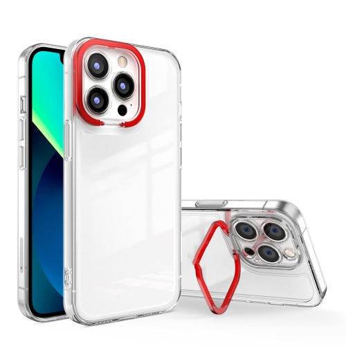 For iPhone 13 Pro Max Transparent Invisible Bracket Shockproof Phone Case (Red)
For iPhone 13 Pro Max Transparent Invisible Bracket Shockproof Phone Case (Red)