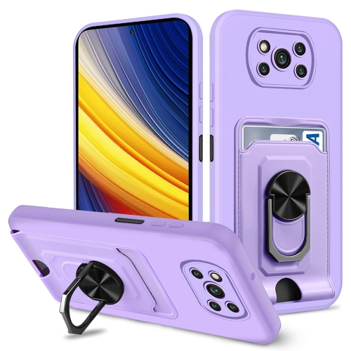 For Xiaomi Poco X3 Pro / X3 NFC Ring Kickstand Card Wallet TPU Phone Case(Purple)
For Xiaomi Poco X3 Pro / X3 NFC Ring Kickstand Card Wallet TPU Phone Case(Purple)