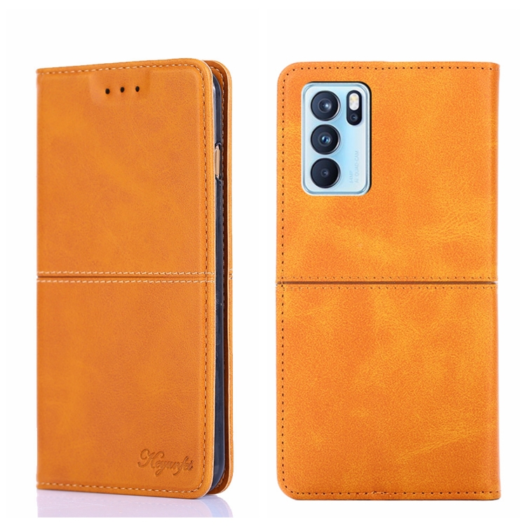 For OPPO Reno6 Pro Cow Texture Magnetic Horizontal Flip Leather Phone Case(Light Brown)
For OPPO Reno6 Pro Cow Texture Magnetic Horizontal Flip Leather Phone Case(Light Brown)