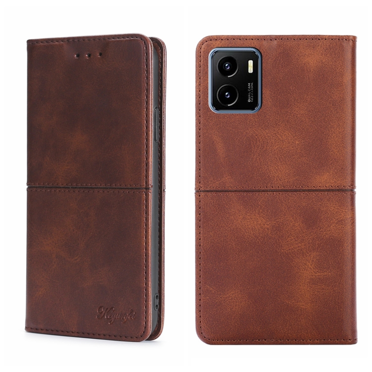 For vivo Y15S Global Cow Texture Magnetic Horizontal Flip Leather Phone Case(Dark Brown)
For vivo Y15S Global Cow Texture Magnetic Horizontal Flip Leather Phone Case(Dark Brown)