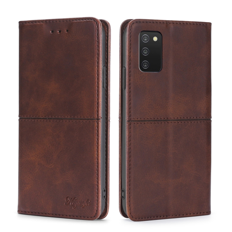 For Samsung Galaxy A03S US Edition165.85mm Cow Texture Magnetic Horizontal Flip Leather Phone Case(Dark Brown)
For Samsung Galaxy A03S US Edition165.85mm Cow Texture Magnetic Horizontal Flip Leather Phone Case(Dark Brown)