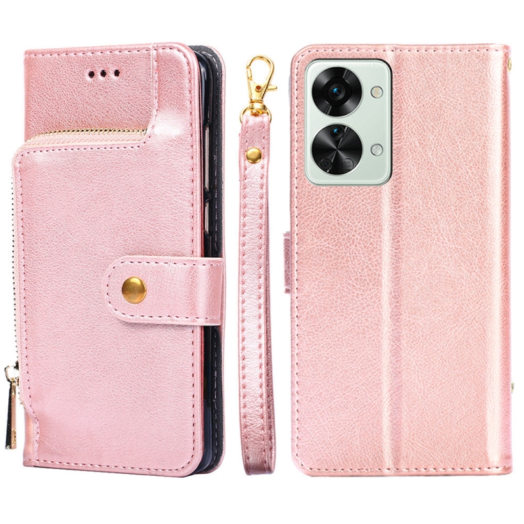 For OnePlus Nord 2T Zipper Bag PU + TPU Horizontal Flip Leather Case(Rose Gold)
For OnePlus Nord 2T Zipper Bag PU + TPU Horizontal Flip Leather Case(Rose Gold)