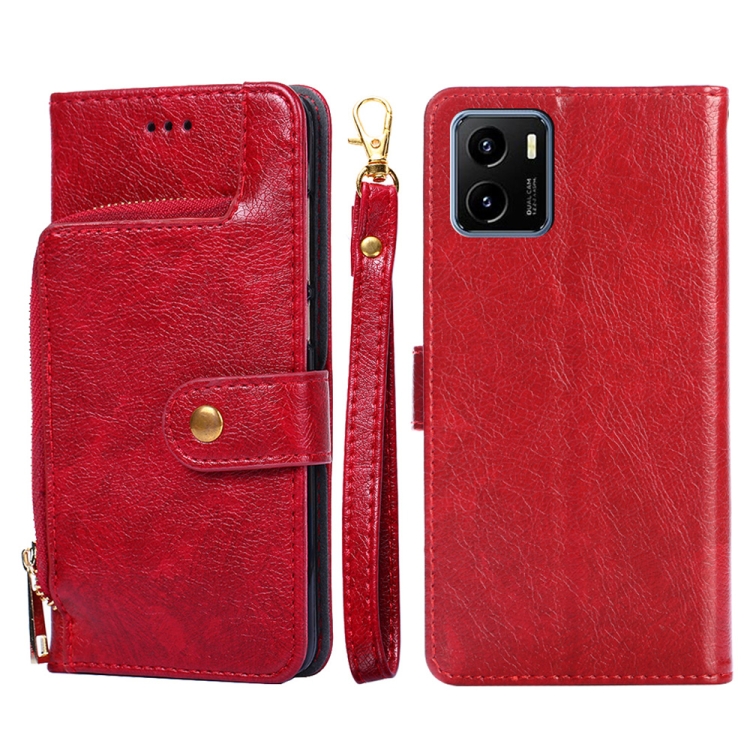For vivo Y15s Global Version Zipper Bag PU + TPU Horizontal Flip Leather Phone Case(Red)
For vivo Y15s Global Version Zipper Bag PU + TPU Horizontal Flip Leather Phone Case(Red)