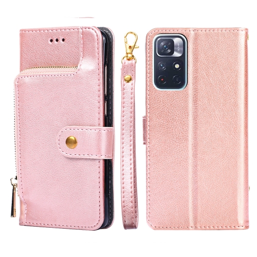 For Xiaomi Redmi Note 11 5G/Xiaomi Poco M4 Pro 5G Zipper Bag PU + TPU Horizontal Flip Leather Phone Case(Rose Gold)
For Xiaomi Redmi Note 11 5G/Xiaomi Poco M4 Pro 5G Zipper Bag PU + TPU Horizontal Flip Leather Phone Case(Rose Gold)