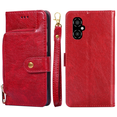 For Xiaomi Poco M4 5G Zipper Bag PU + TPU Horizontal Flip Leather Phone Case(Red)
For Xiaomi Poco M4 5G Zipper Bag PU + TPU Horizontal Flip Leather Phone Case(Red)
