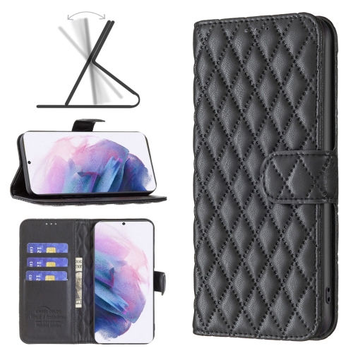 For Samsung Galaxy S21 Plus 5G Diamond Lattice Wallet Leather Flip Phone Case(Black)
For Samsung Galaxy S21 Plus 5G Diamond Lattice Wallet Leather Flip Phone Case(Black)