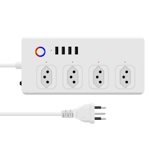 ZigBee 10A SM-SO301-B 4 Holes + 4 USB Multi-purpose Smart Power Strip, Brazil Plug
ZigBee 10A SM-SO301-B 4 Holes + 4 USB Multi-purpose Smart Power Strip, Brazil Plug